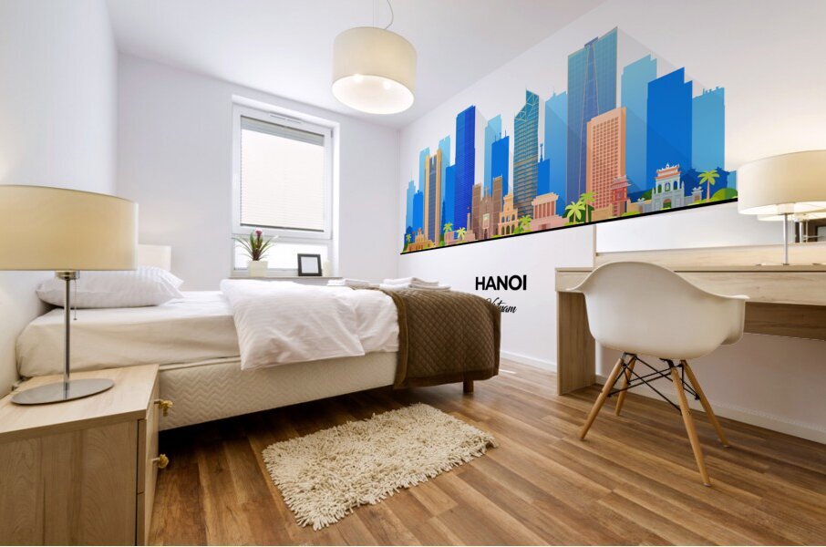 Hanoi Vietnam City Skyline Print Mural print
