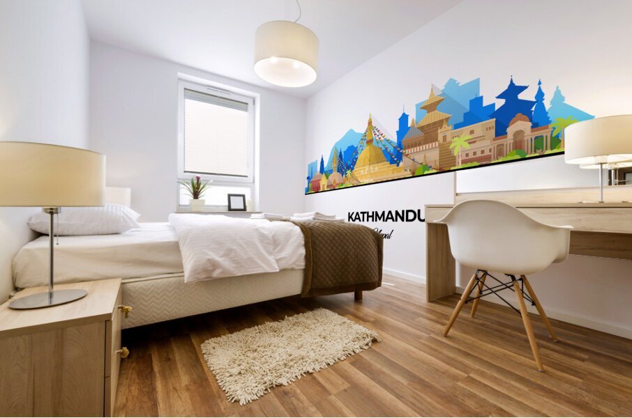 Kathmandu Nepal City Skyline Print Mural print