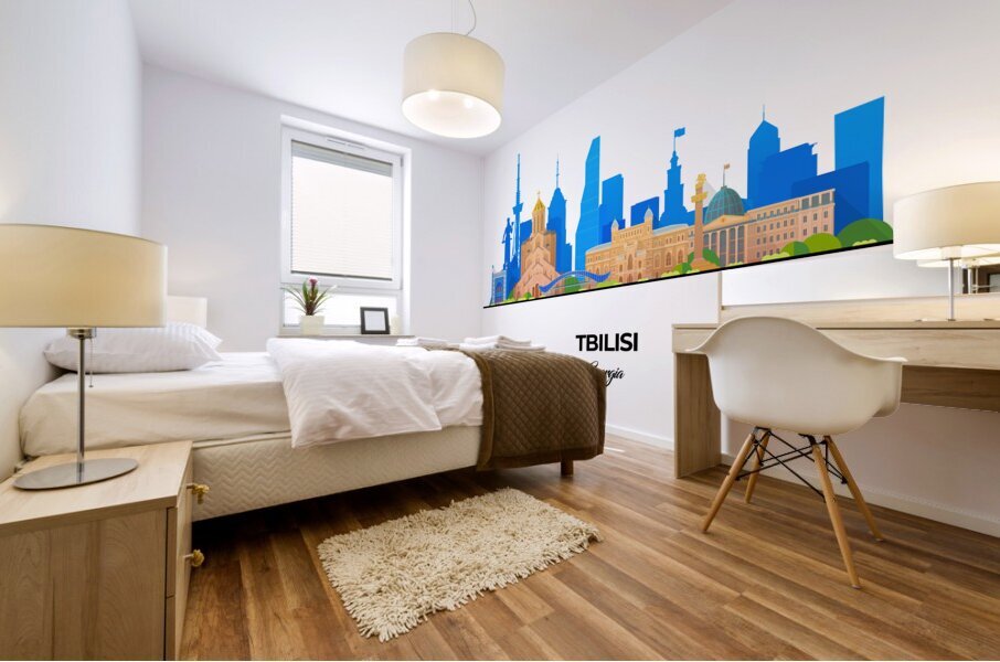 Tbilisi Georgia City Skyline Print Mural print