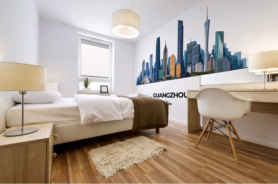 Guangzhou China City Skyline Print Mural print