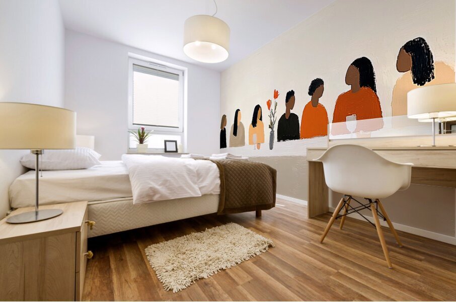 Family Gathering Mural print