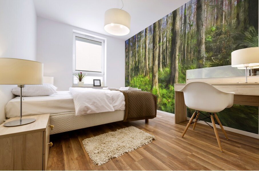 Cypress Trees and Ferns X106 Mural print