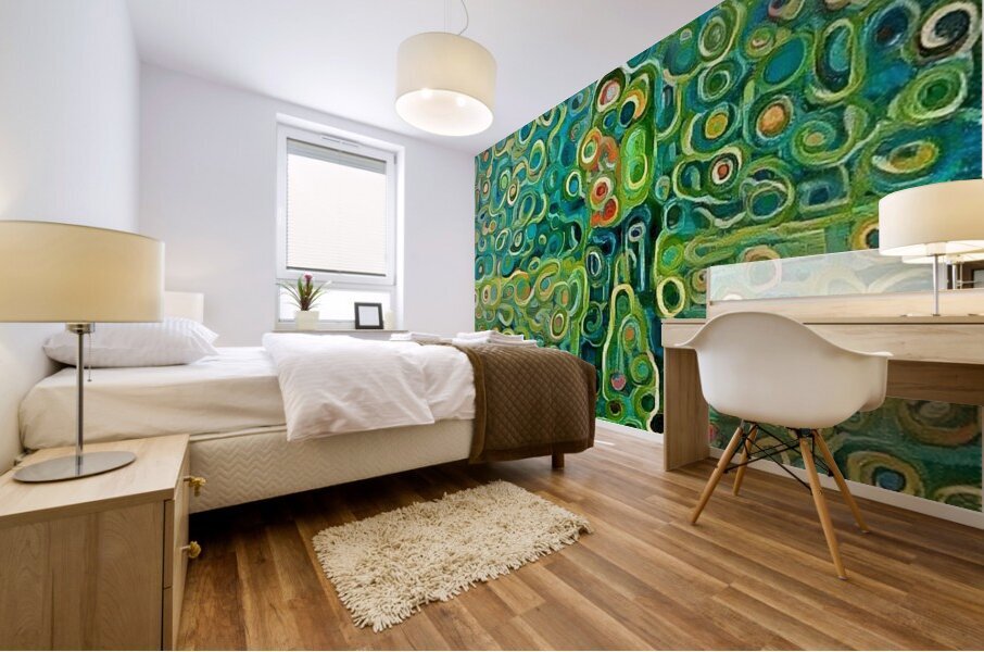 Cellular Symphony Mural print