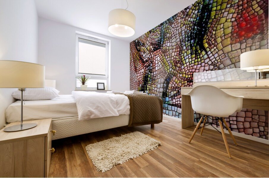 Mosaic Gaze Mural print