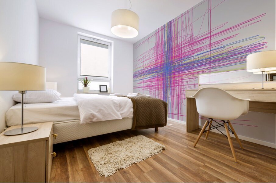 tapestry lines Mural print