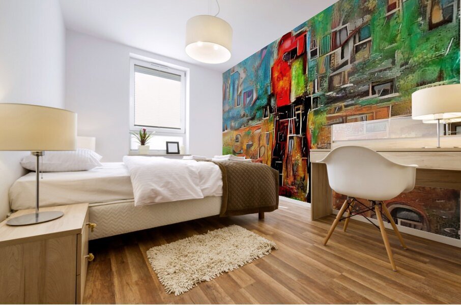 together through colours Mural print