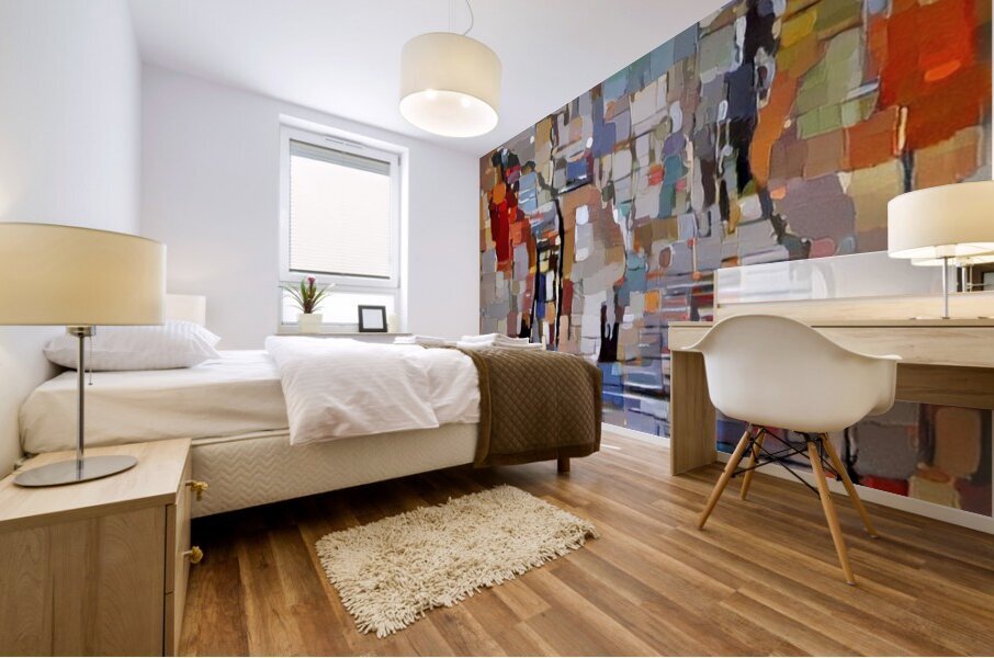 portrait k.i.s.s Mural print