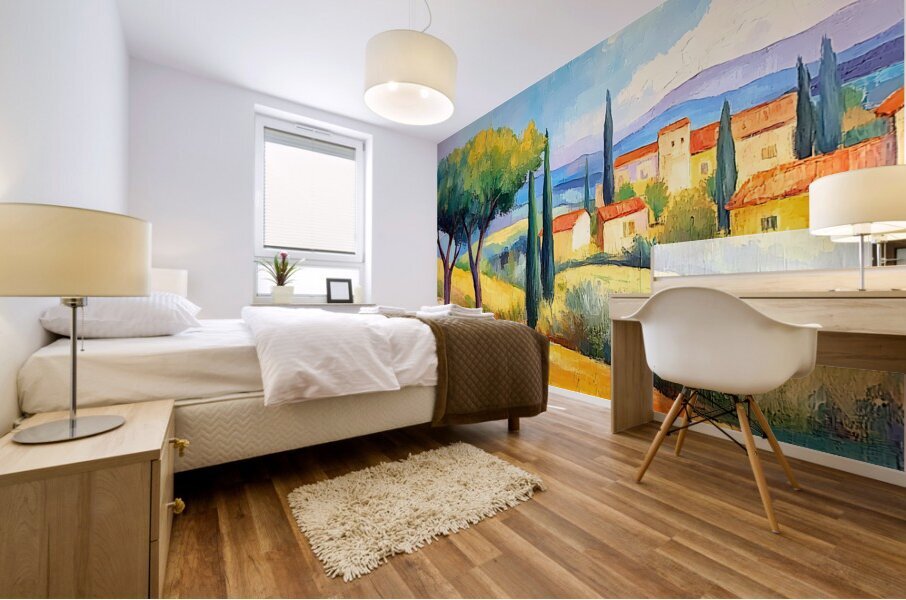 Italian Village Mural print