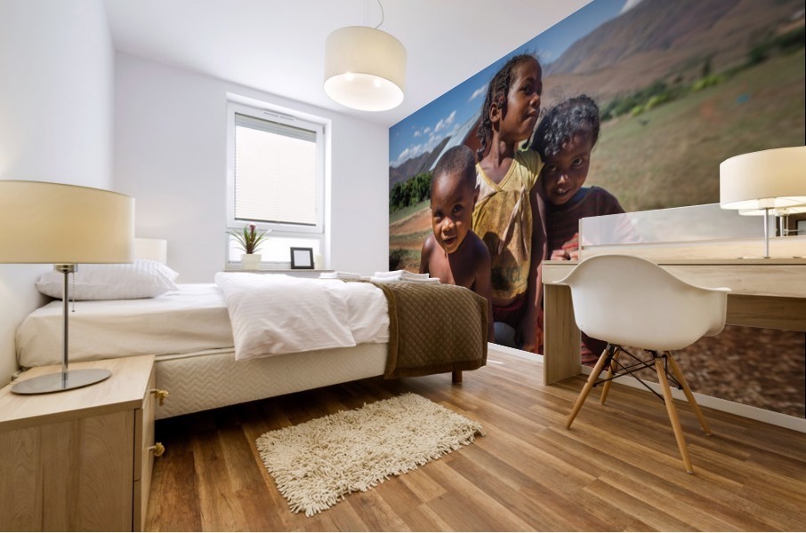 Three friends Mural print