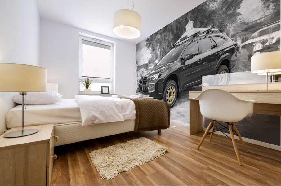 2024 Blue Subaru Outback Wilderness X1 6 Mural print