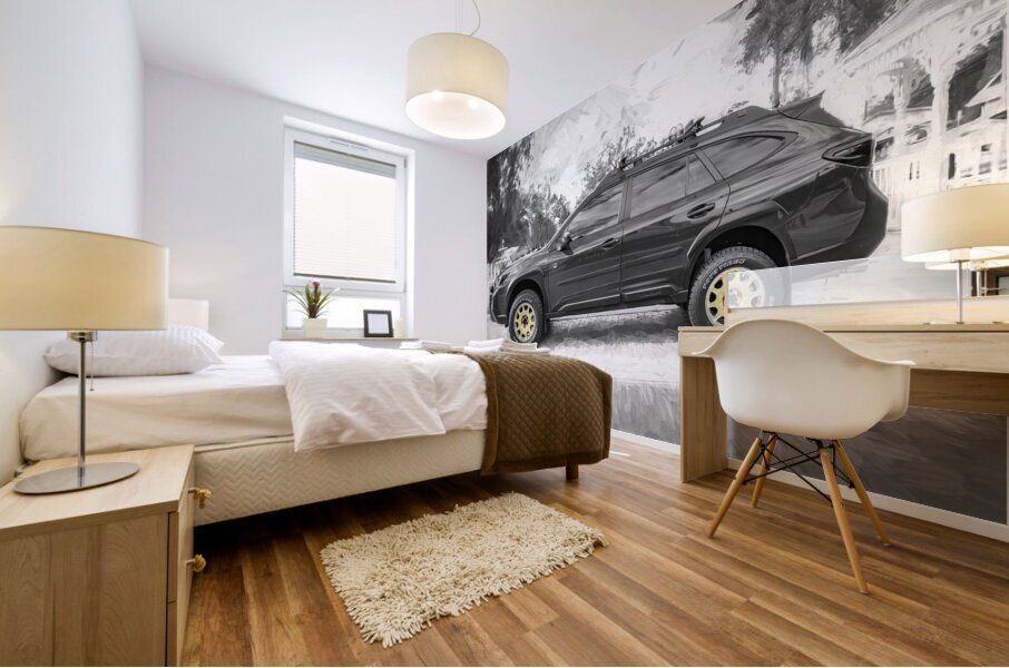 2024 Blue Subaru Outback Wilderness X1 8 Mural print