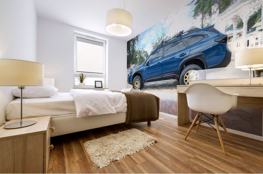2024 Blue Subaru Outback Wilderness X1 9 Mural print