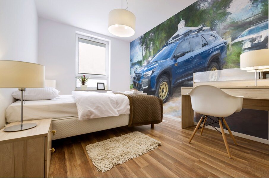 2024 Blue Subaru Outback Wilderness X1 13 Mural print
