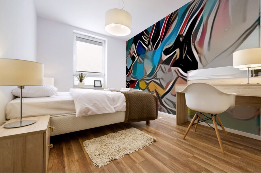 the lone jumper Mural print