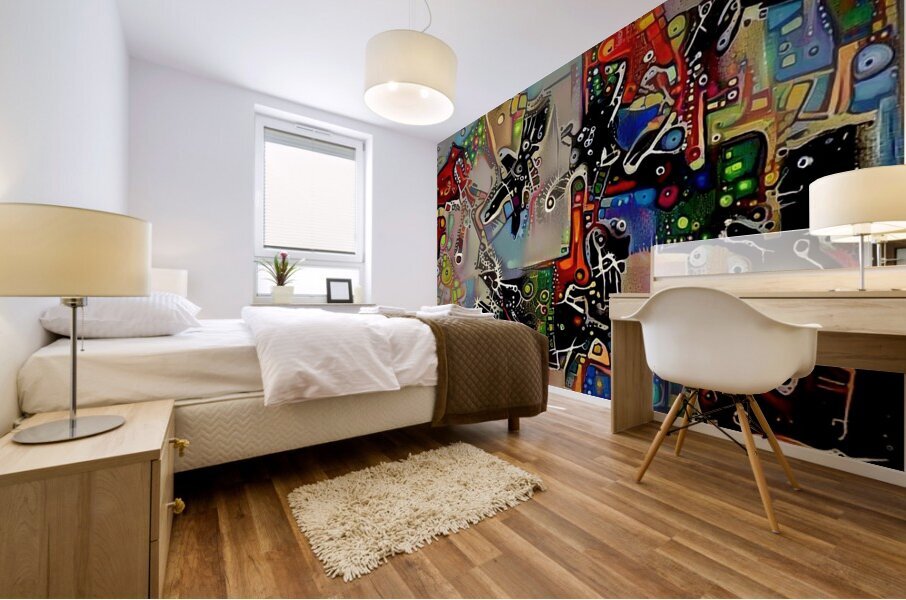  Festival of Shapes men Mural print
