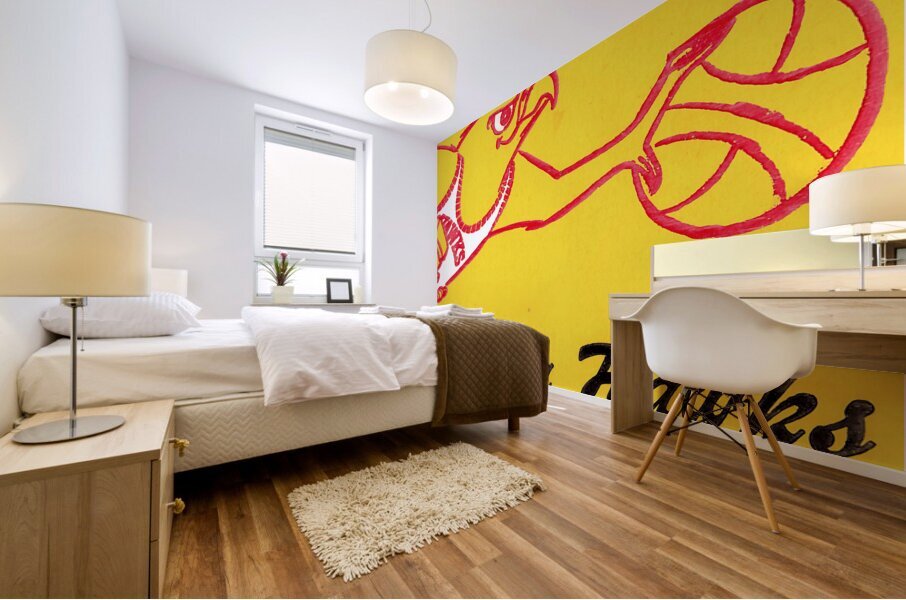 1970 atlanta hawks art remix Mural print