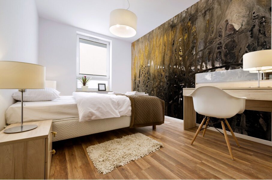 Raining Window Mural print