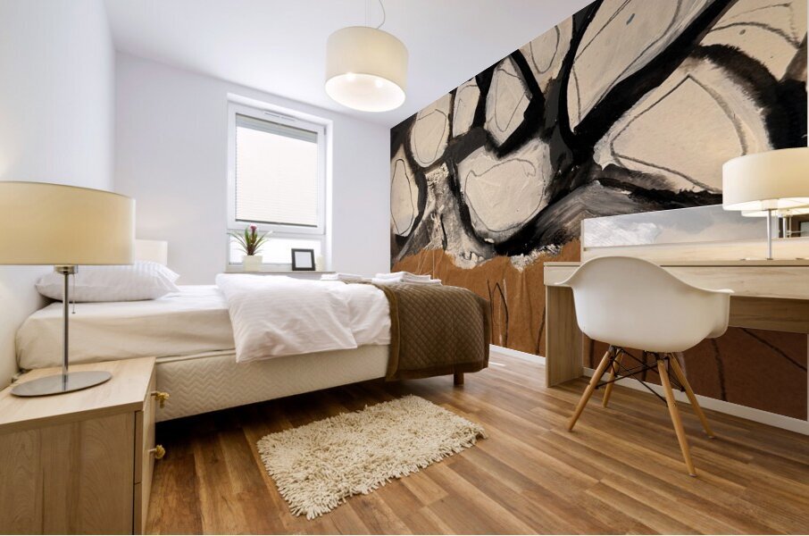 My Cat Walked on my Art Mural print