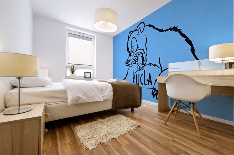 1939 UCLA Bruins Cartoon Art Mural print