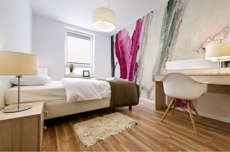 My Grandson Gave me Flowers Mural print