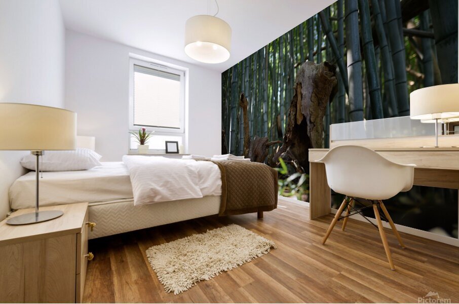 Bamboo Abstract Mural print