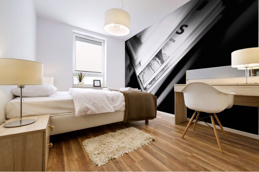 Everyday Lifes Moments- Black and White Views Mural print