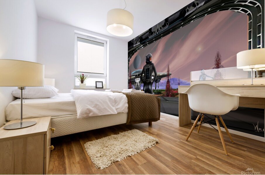 Alienplanet5 Mural print