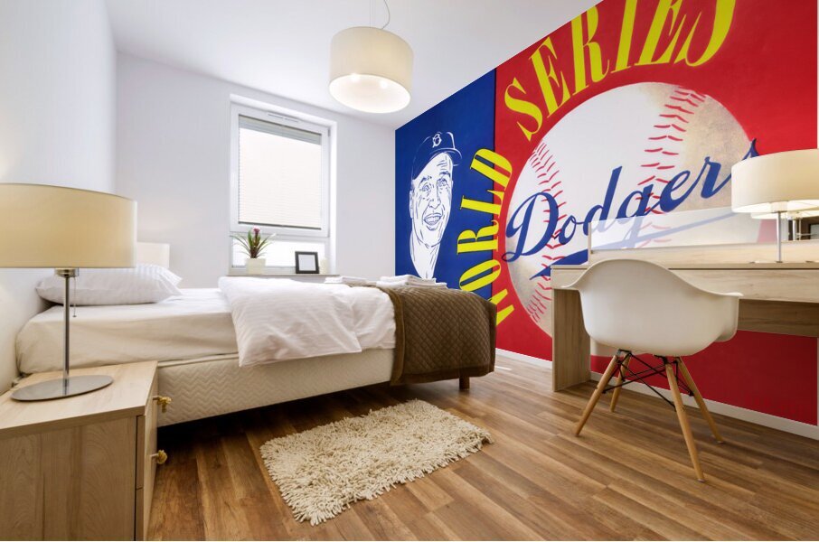 1955 Brooklyn Dodgers World Series Art Mural print