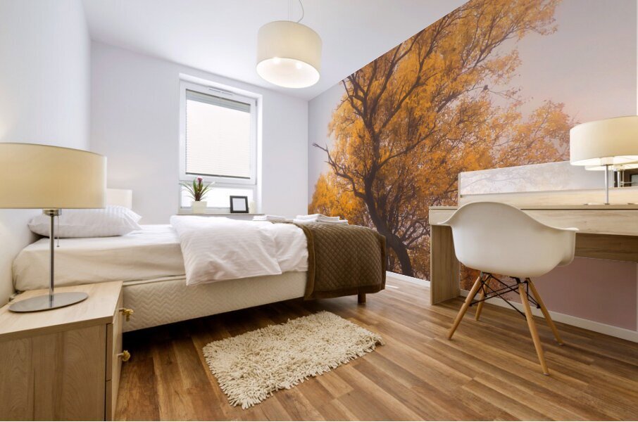 Yellow Autumn Mural print