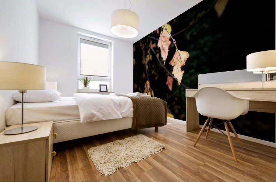 Portraits of Plants- Golden Leaves Mural print