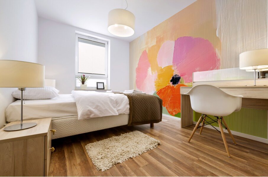 Warm Flower Mural print