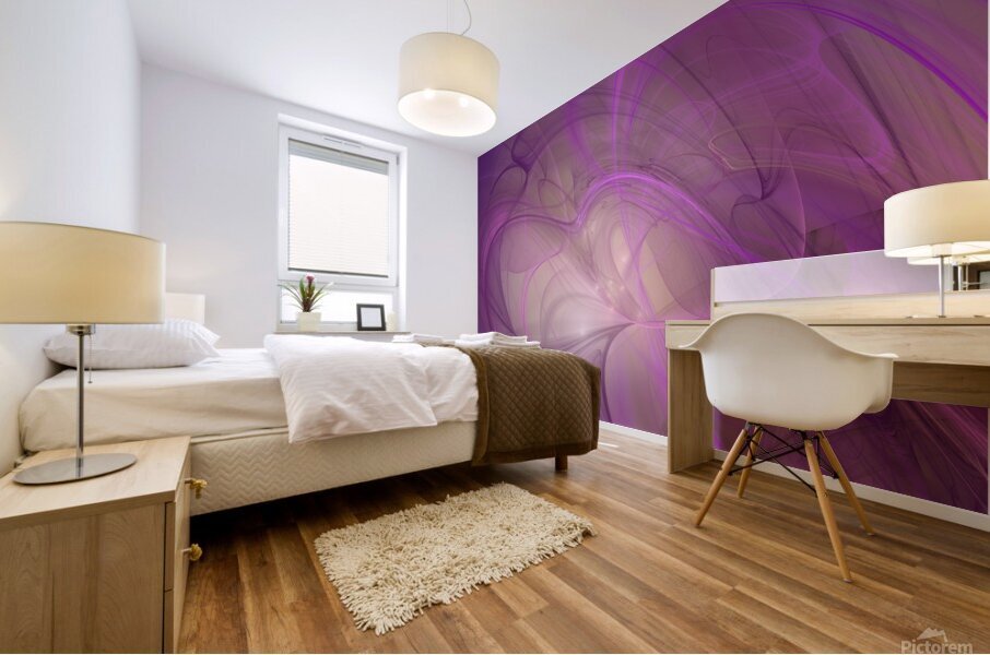 Lightwaves Mural print