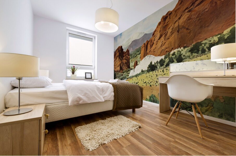 1941 colorado art Mural print