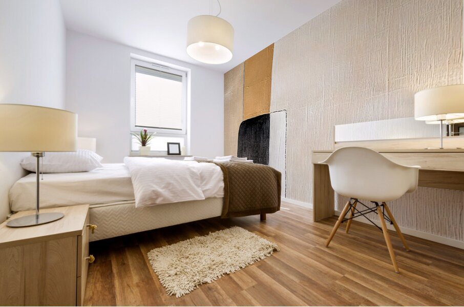 Neutral Abstract Shapes Mural print