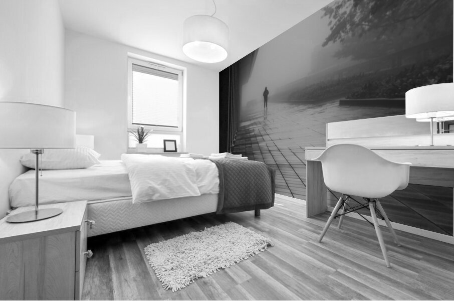 Mist and Solitude Mural print