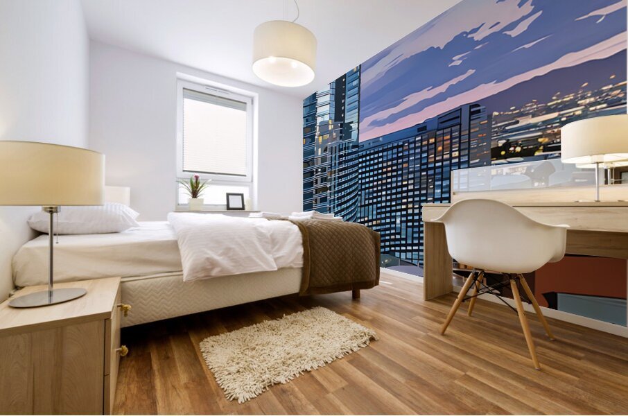 Las Vegas Evening Mural print