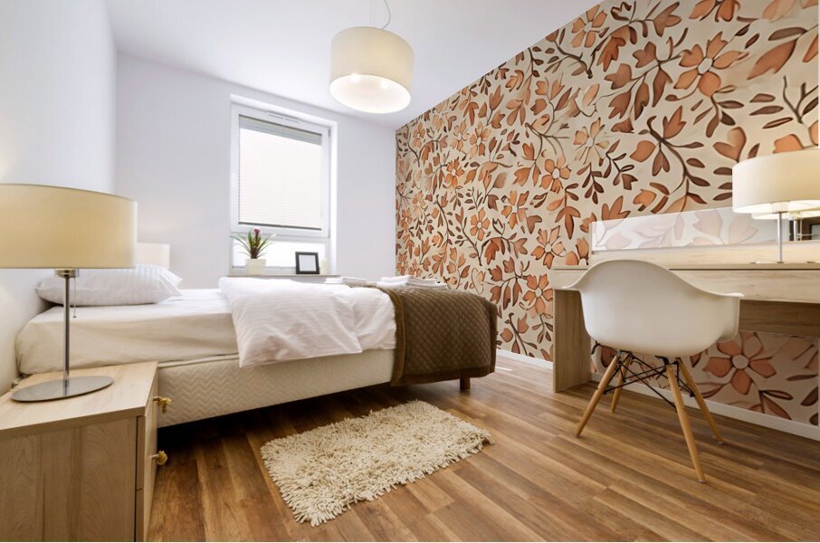 1902 leaves Mural print