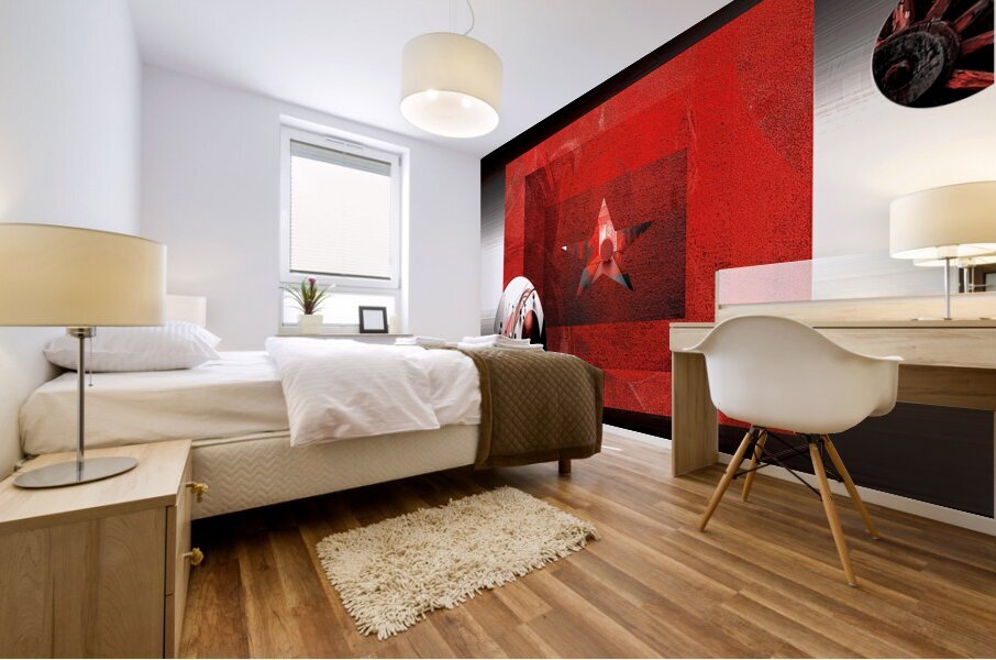 Red Star DK Media Mural print