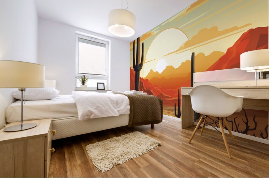 Saguaro Mural print