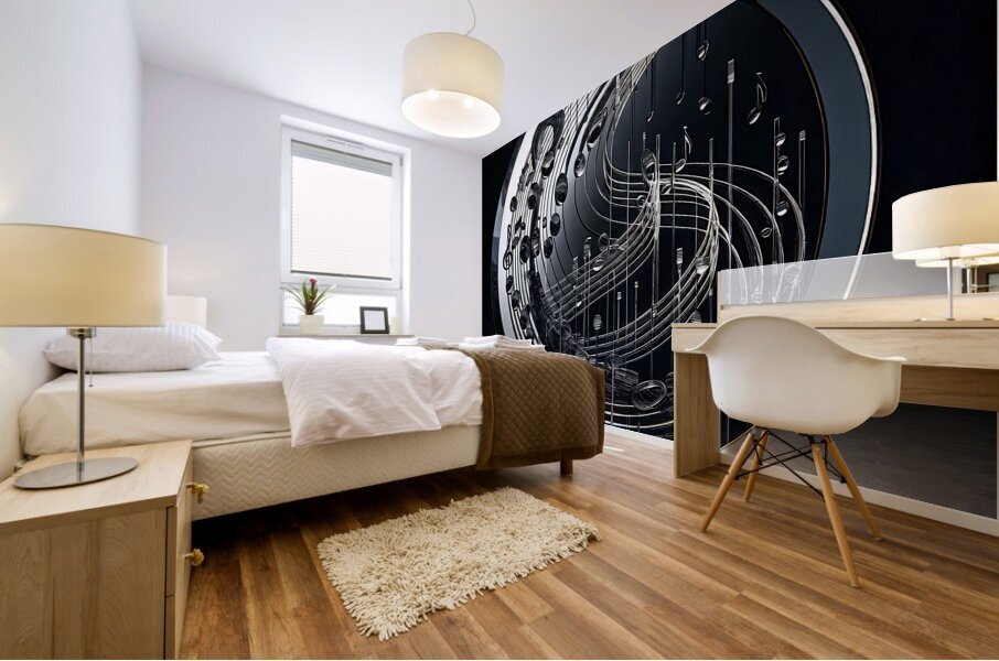 Circular Musicality  Mural print