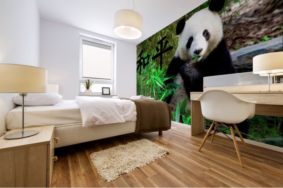 Panda bear Mural print