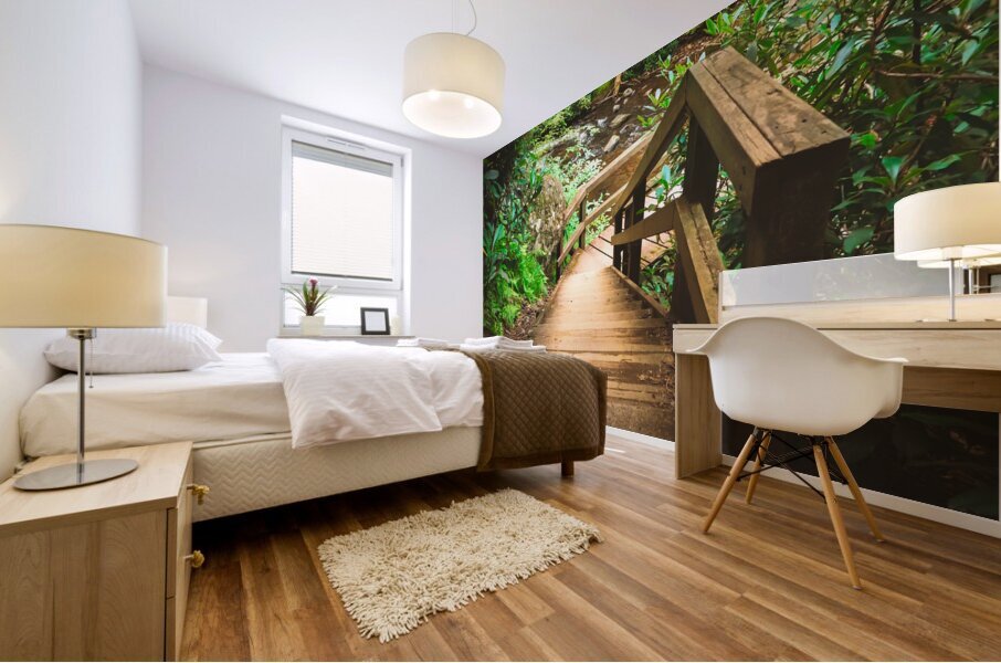 Wildcreek Cove Stairs Mural print