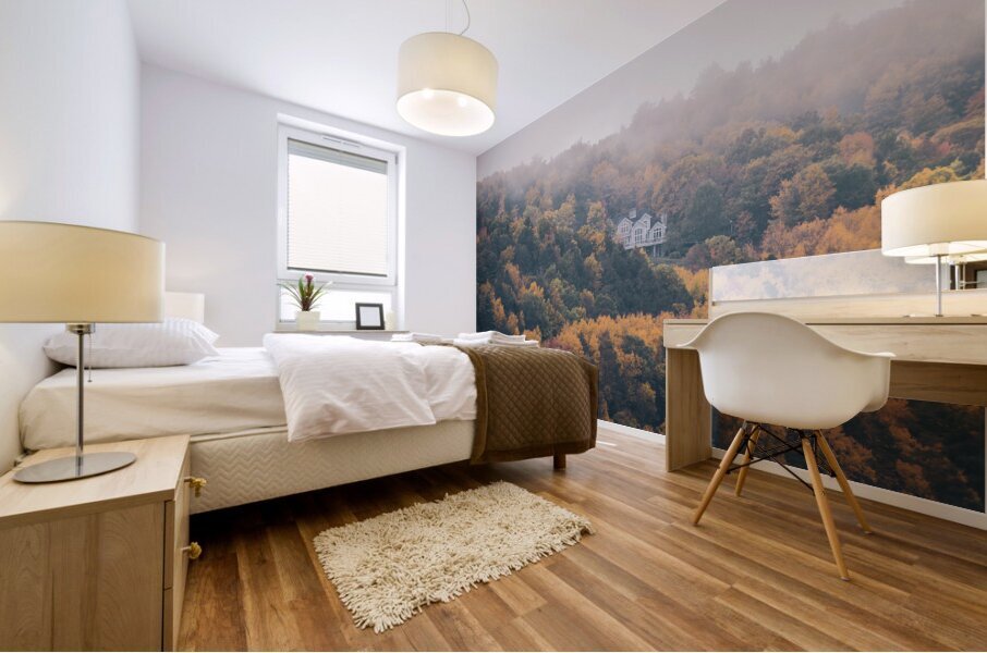 Home on the Hills of Beltzville Lake Mural print
