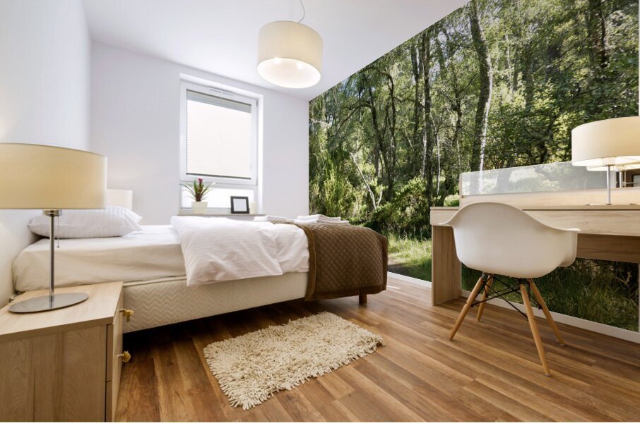 Natures Summer Embrace in the Scottish Highlands Mural print