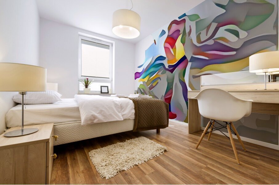 Colour togetherness Mural print