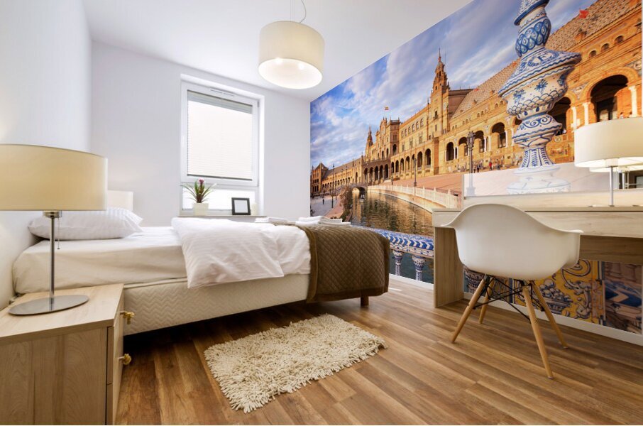 Plaza de Espana in Seville Mural print