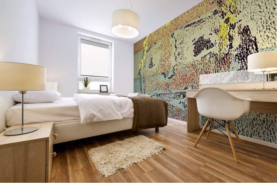 Portrait of tint and shades Mural print