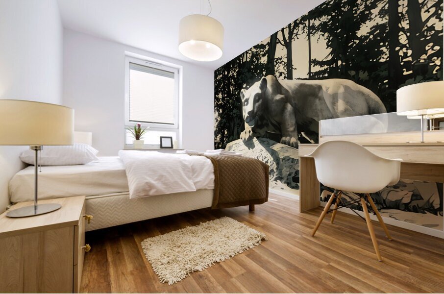 1952 Nittany Lion Shrine Art Mural print