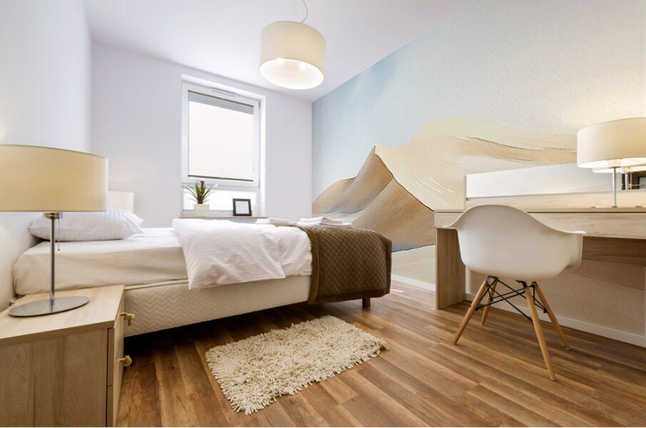 Sand Dunes Watercolour Mural print