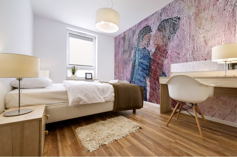 dancing blues Mural print